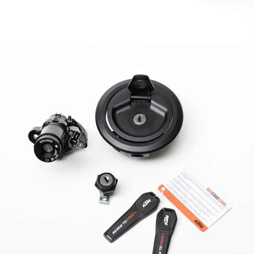 Motorcycle Ignition Switch & Fuel Tank Cap Lock Set with Keys (Complete Kit)