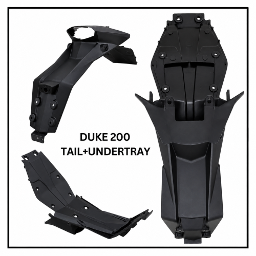DUKE 200 REAR FENDER - JG181428 (TAIL) + JG181429 (UNDERTRAY)