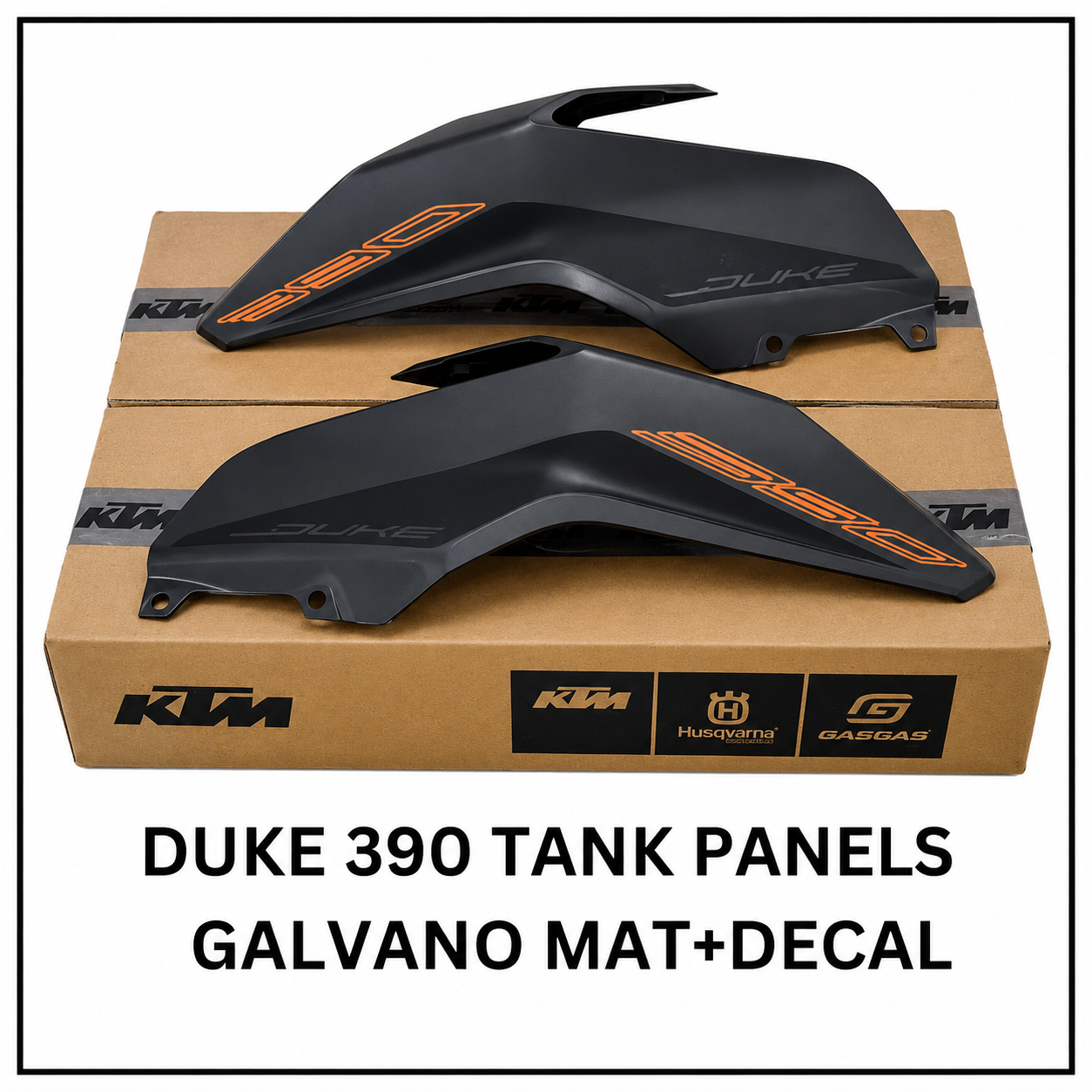 TANK PANNEL - DUKE 390 - GALWANO MAT + DECAL - 52JP1773 (Right) + 52JP1775 (Left)